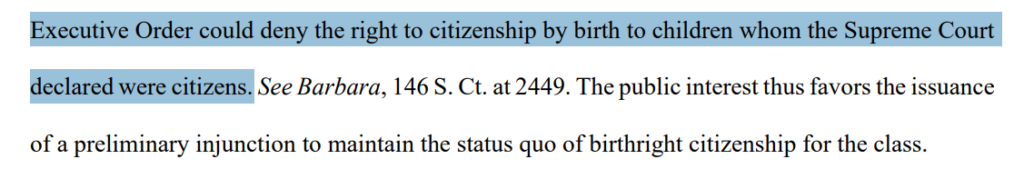 Birthright Citizenship