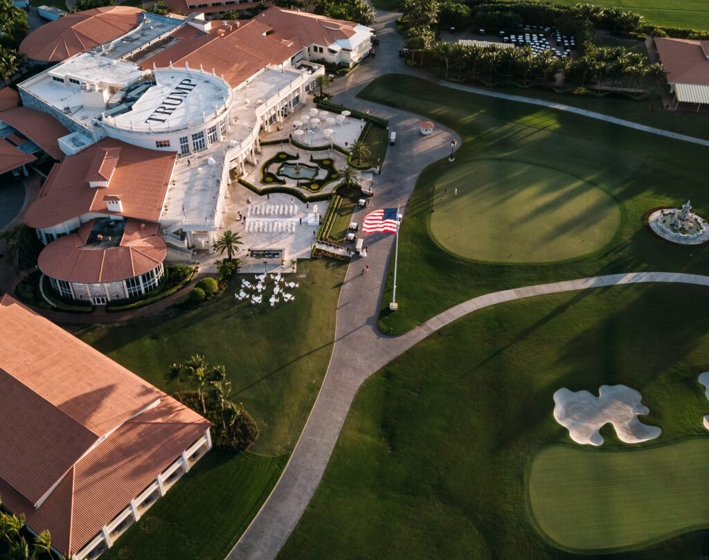 Aerial view of the Trump National Doral Miami