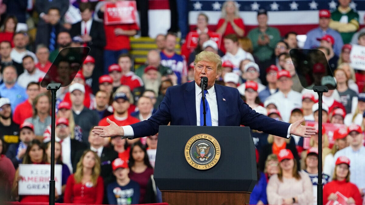 Donald Trump and Ken Paxton
